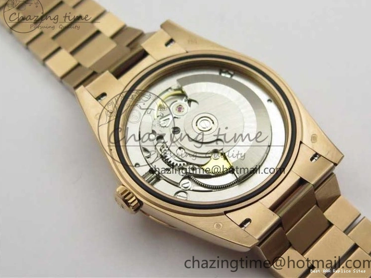 Best AAA Replica Sites A 228239 New 904 Dial on 40mm RG President QuickDry Dial BP Brown 2824 Bracelet Roman Day-Date RG Version 0110